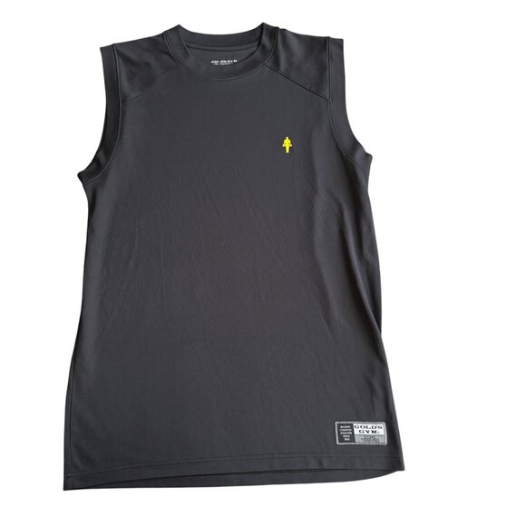 Golds Gym Sleeveless Black Training Tank Top Gym Dri M - Picture 1 of 4